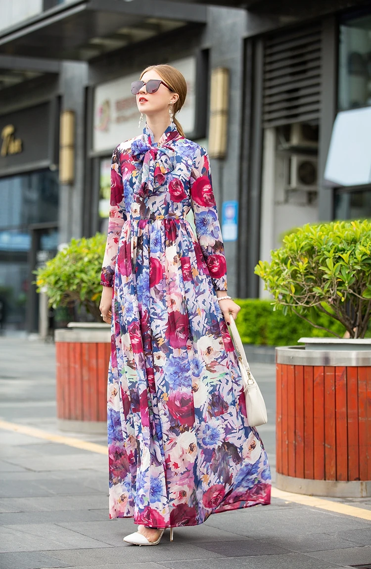 Дизайнерское подиумное платье макси Tingfly женские очаровательные Шифоновые