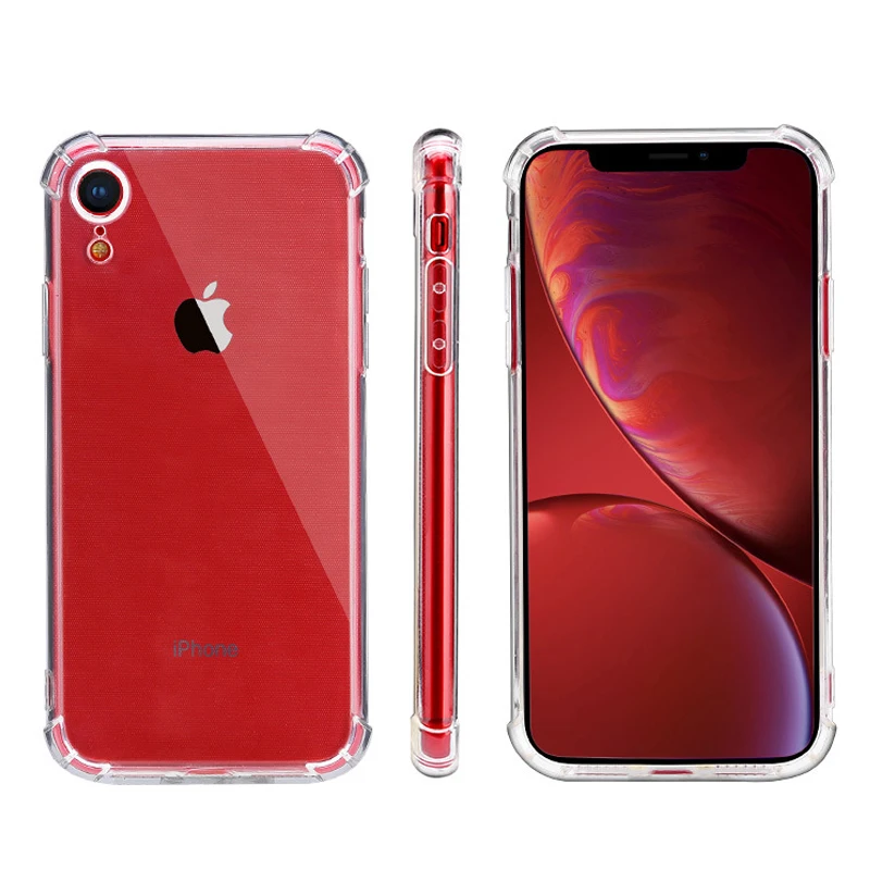 For iPhone XR Clear Case Air-bag Protect Soft TPU Transparent Phone Cover for 6 6S Plus 7 8 X XS Max |