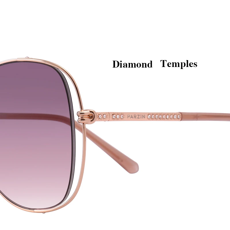 PARZIN Butterfly Sunglasses Women Outdoor Driving Goggle Diamond Sun Glasses Oversized Hollow Lunette De Soleil Femme | Аксессуары для