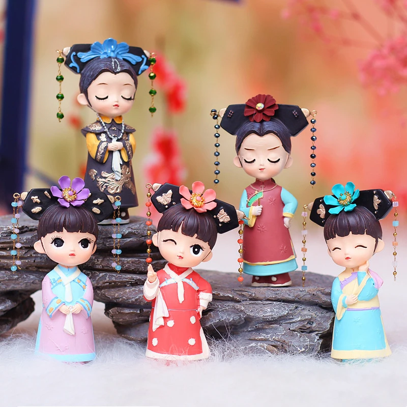 

Ancient Beauty Series Kawaii Anime Figurine Blind Box Give To Friends Cute Princess Toys Resin Model Joytoy Gift Cake Decoration