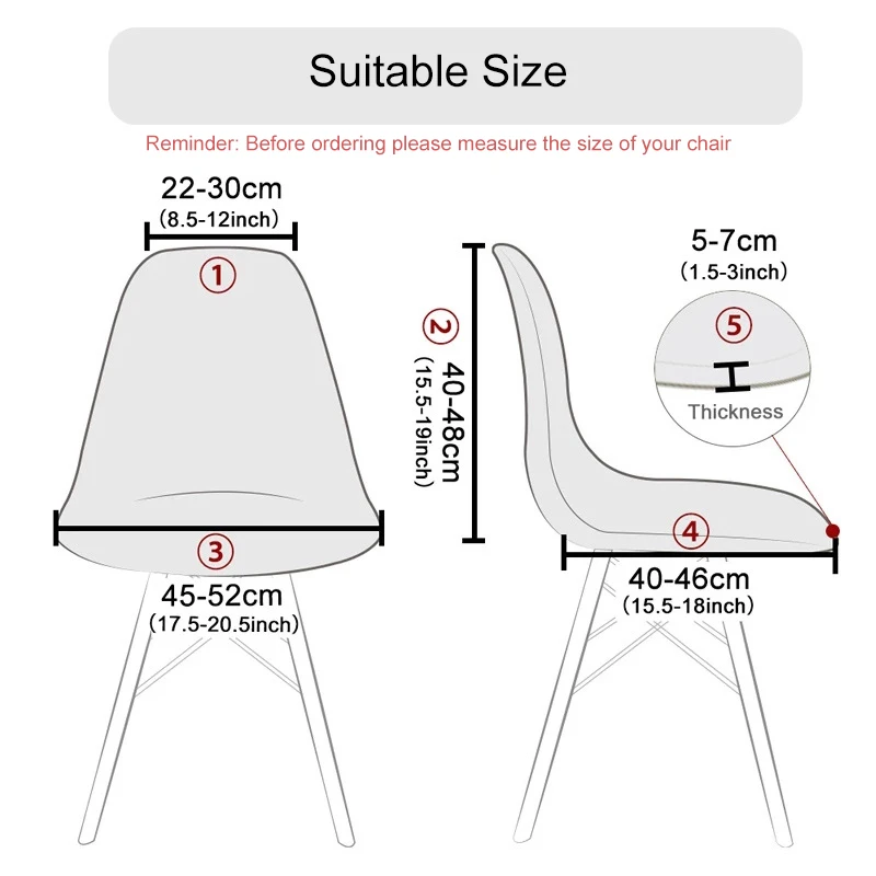 Rhombus Jacquard Shell Chair Cover Spandex Stretch Chair Covers for Dining Room Hotel Cafe Home Kitchen Solid Color Seat Case images - 6