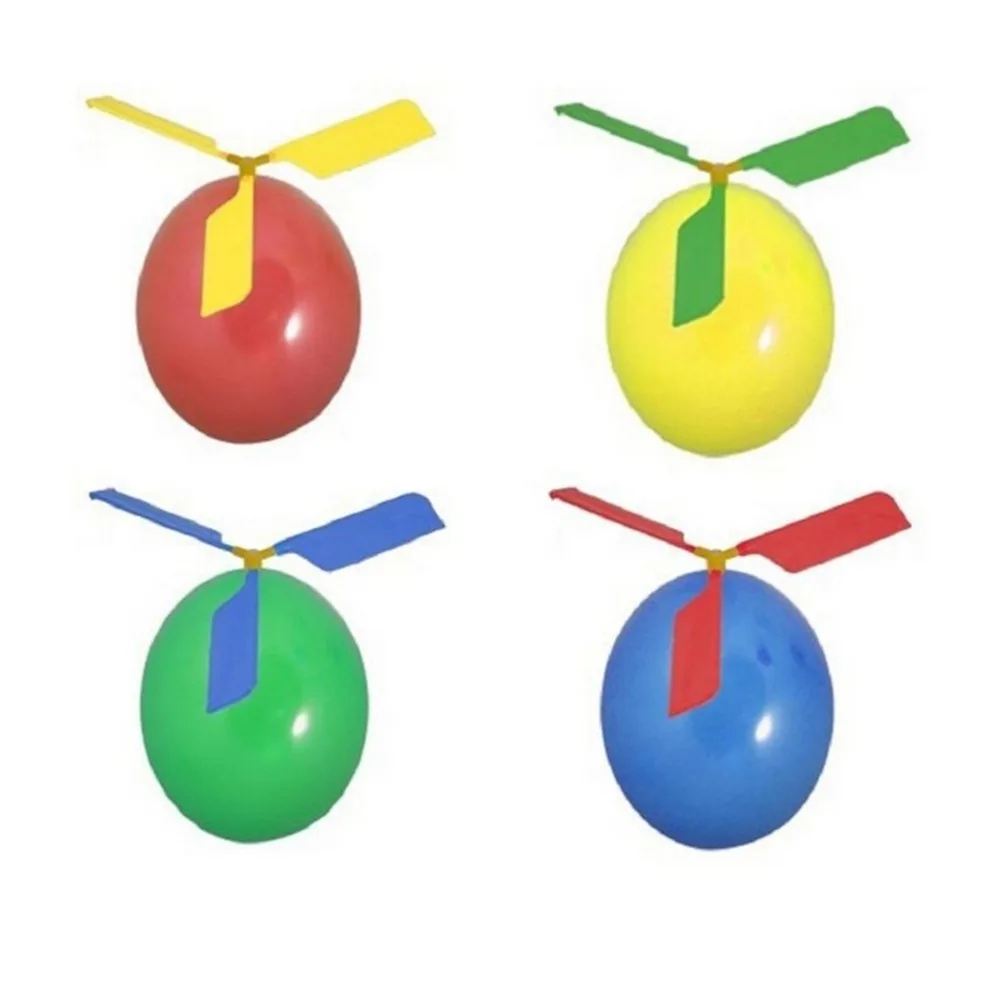 Helic&oacute;ptero de globos para ni&ntilde;os, juguete volador de relleno, de colores aleatorios, cl&aacute;sico, sin materiales, para fiesta de beb&eacute;, Deportes Al aire libre, 1 unidad-2