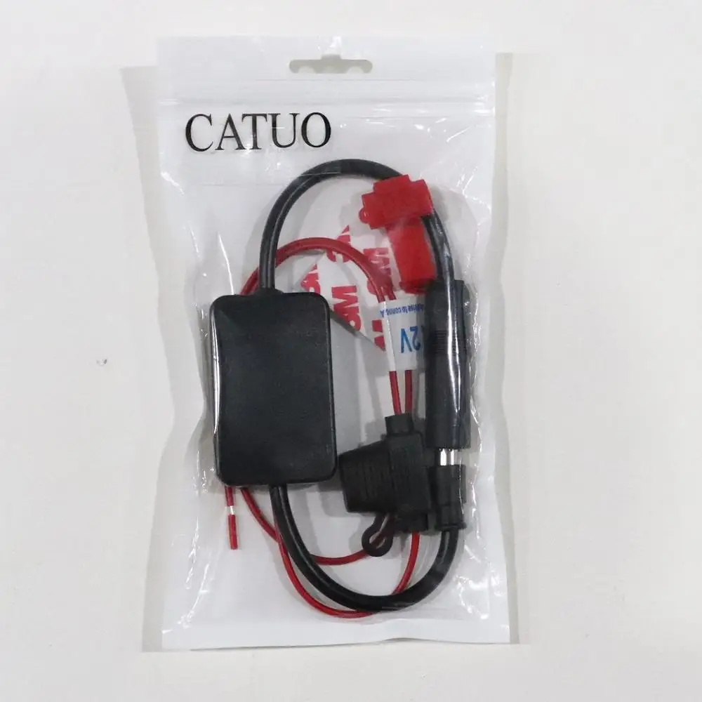 

12V Car Automobile Radio Signal Amplifier ANT-208 Auto Vehicles FM Aerial Booster For Enhancing Signals Black