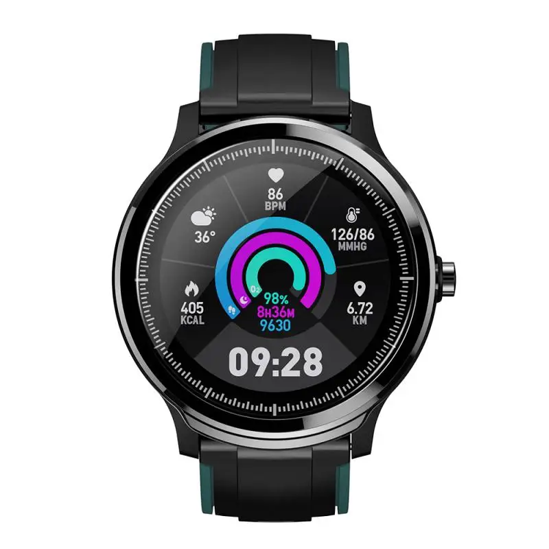 Спортивные Смарт часы с цветным силиконовым ремешком экран 1 3 дюйма IP68