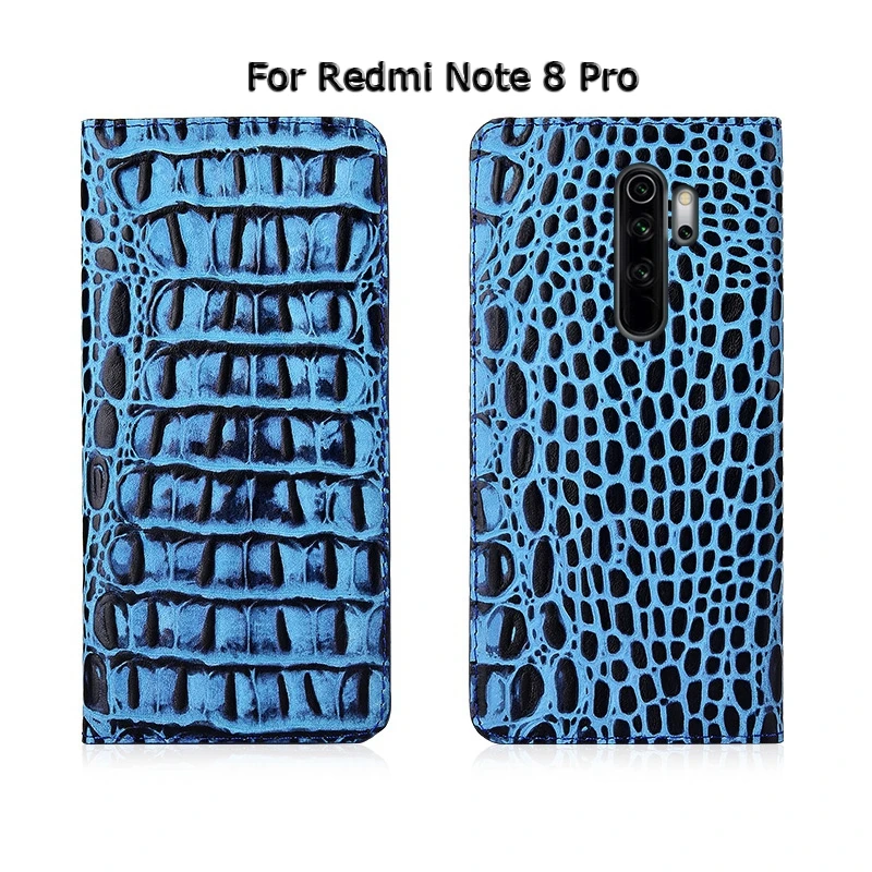 3D чехол из натуральной крокодиловой кожи для Xiaomi Redmi Note 4 4X5 5A 6 7 8T Pro чехол с откидной магнитной подставкой для мобильного телефона