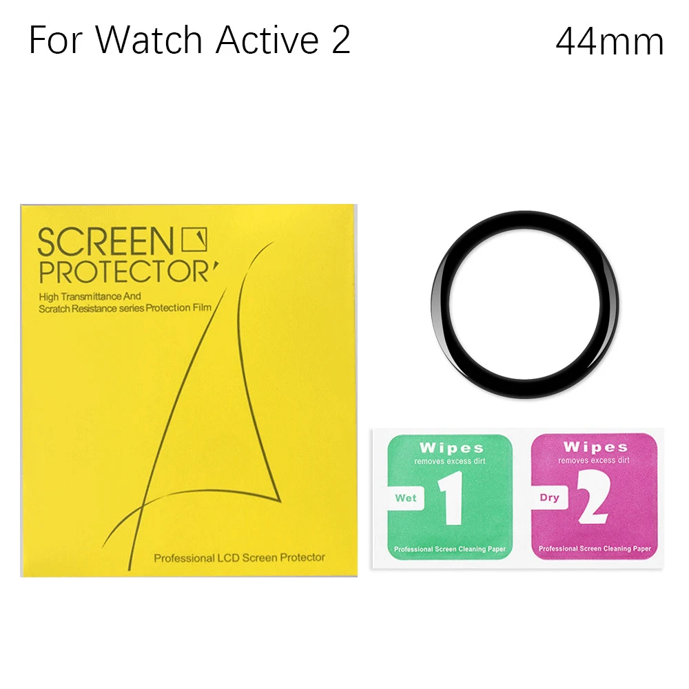Защитная пленка для Samsung Galaxy Watch Active 2 изогнутая 3d-пленка из волокна с полным краем