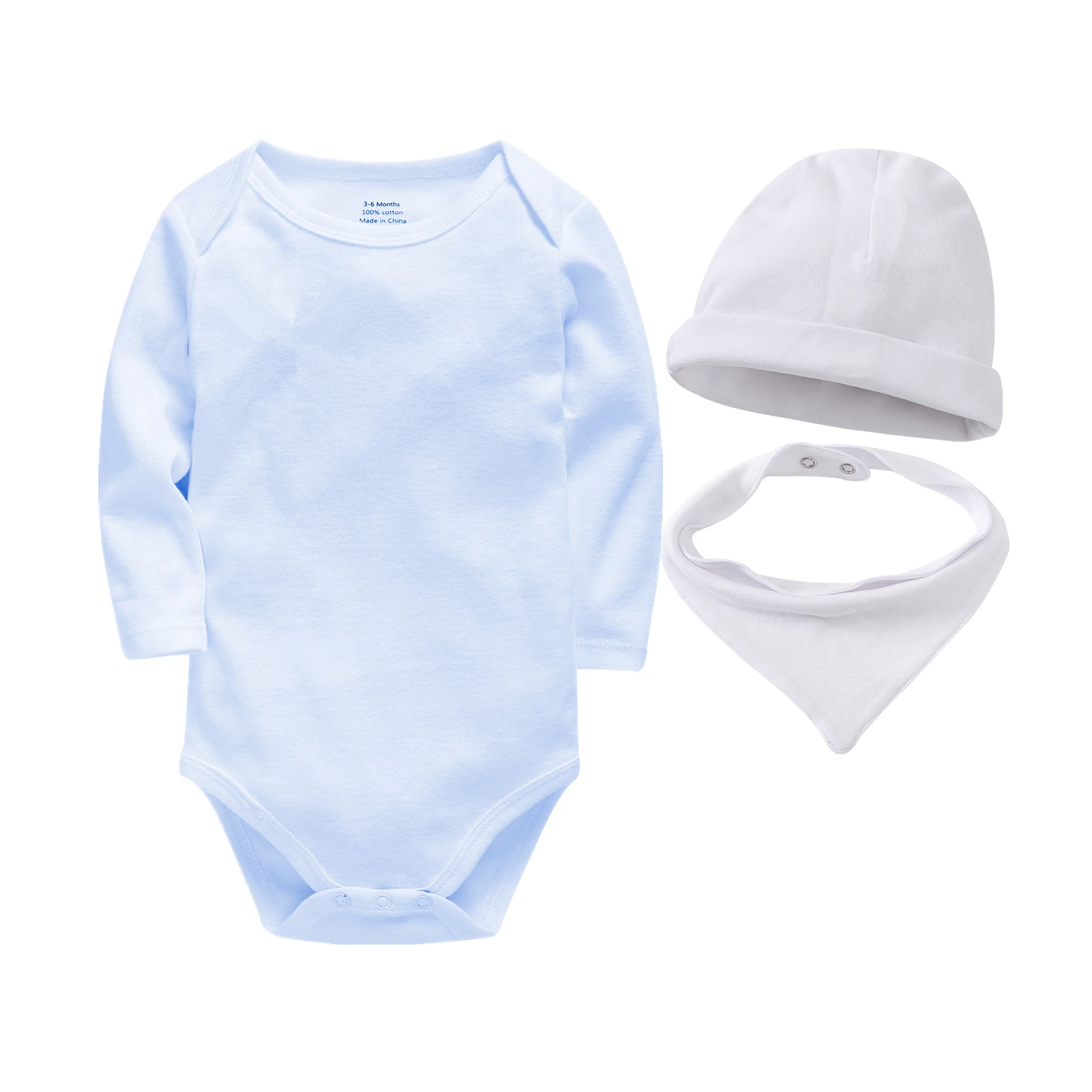 

0-24M Infant Baby Clothes Blank Romper Long Sleeve 100% Cotton Girls Boys New Born Clothes Toddler Roupa De Bebes Infantil