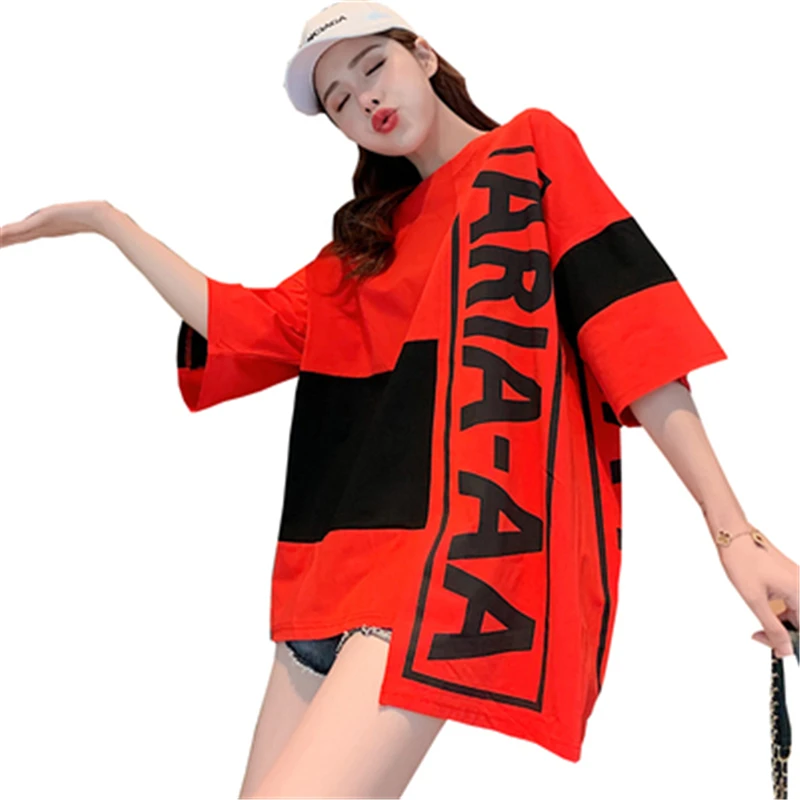 Футболка женская с коротким рукавом сверхбольшого размера|Футболки| |