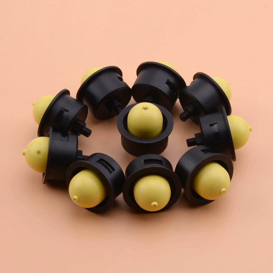 

10Pcs Yellow Carburetor Blowers Primer Bulb Craftman Assembly Garden Lawn Mower Accessories Tool Parts
