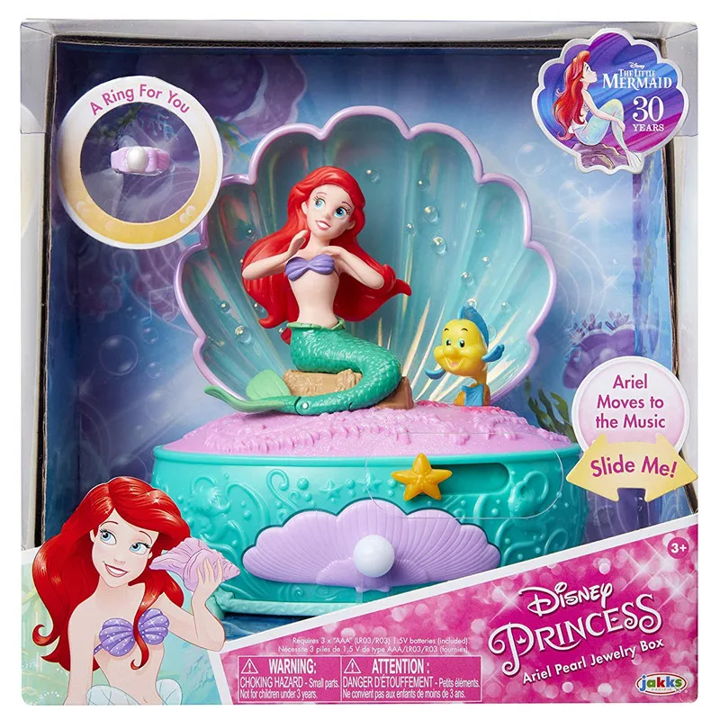 Оригинальная музыкальная шкатулка маленькая русалочка на 30 летие Disney жемчужная