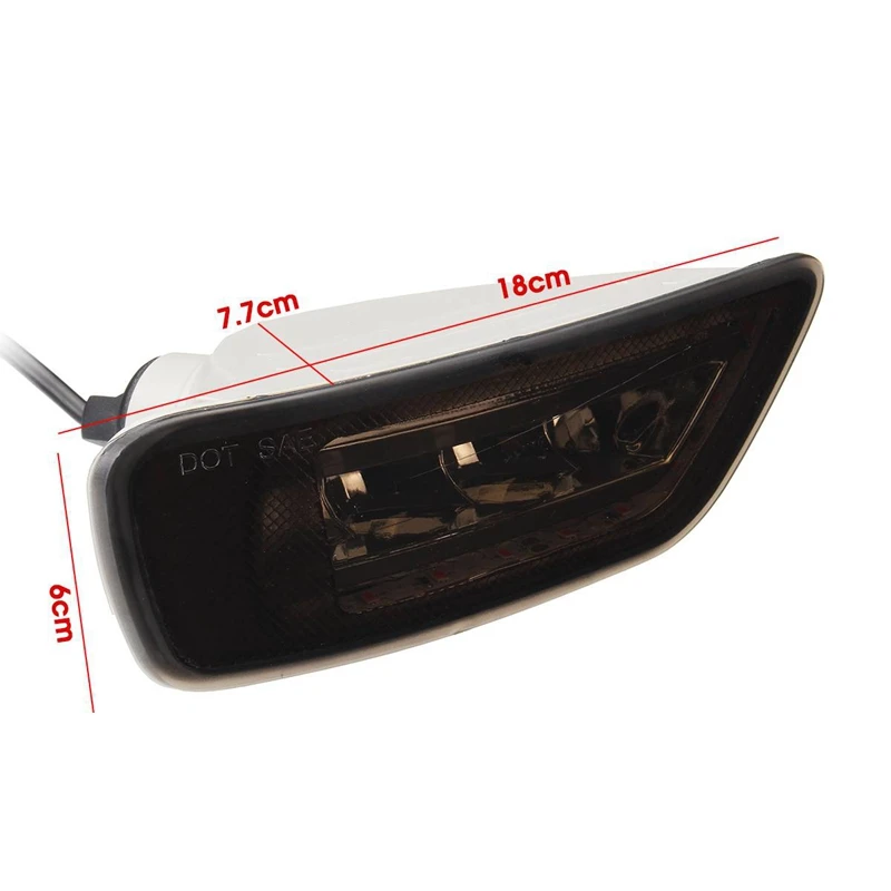 

2Pcs LED Rear Bumper Fog Lights Tail Brake Fog Lamp for Jeep Grand Cherokee WK2/Compass/Dodge Journey 2011-2018
