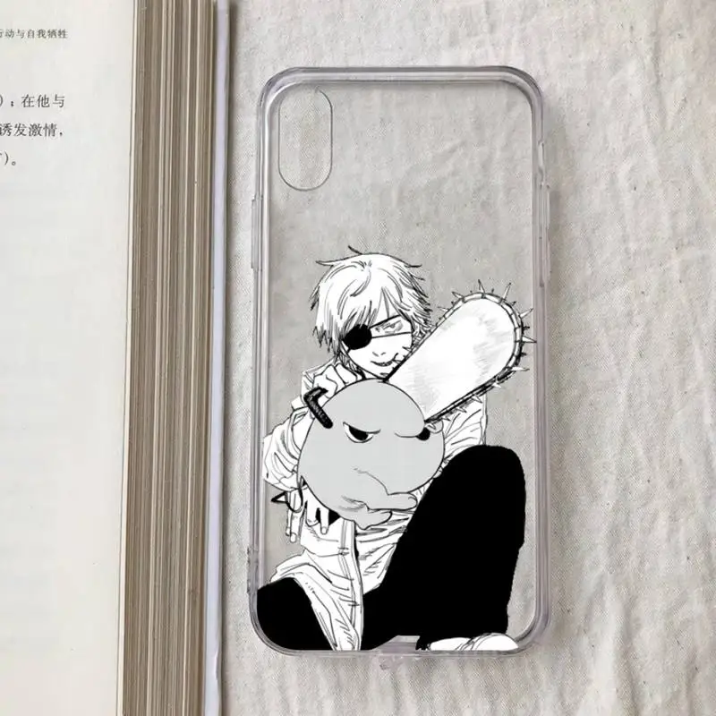 Чехол для телефона с мультяшным аниме бензопилой iPhone 11 12 13 mini pro XS MAX 8 7 6 6S Plus X 5S SE 2020