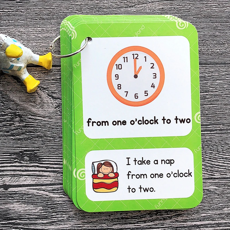 20 фонариков английские фонарики временные часы выражения флэш карты с