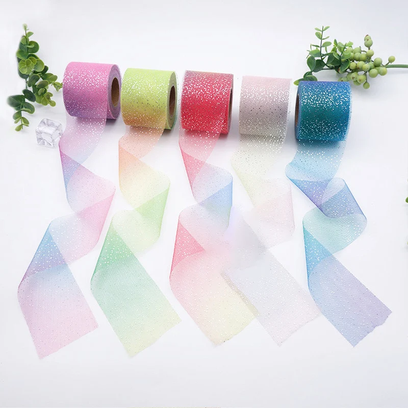 Блестящая деталь 25 ярдов 6 см катушка юбка пачка лазерная поделка сделай сам