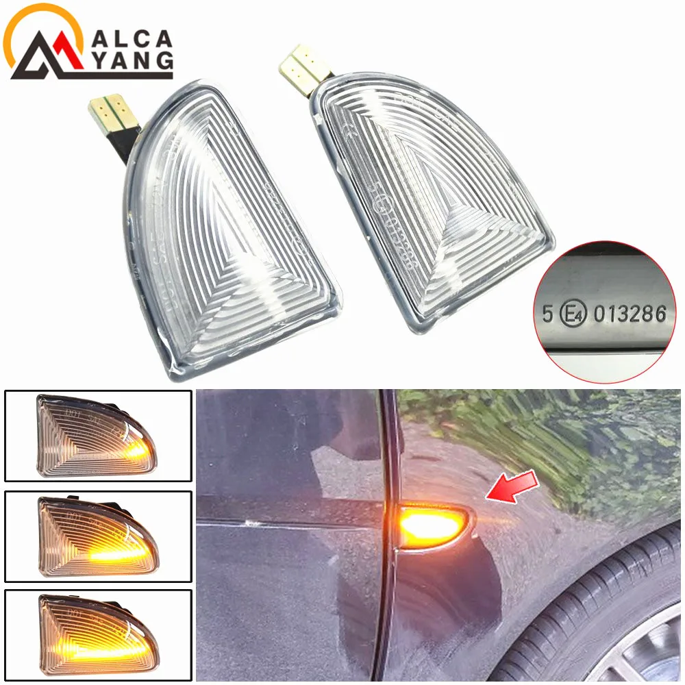 

2pcs Amber Dynamic LED Marker Light For Mercedes Benz Smart Fortwo W451 Coupe Cabrio Side Turn Signal Light 12V Accessories