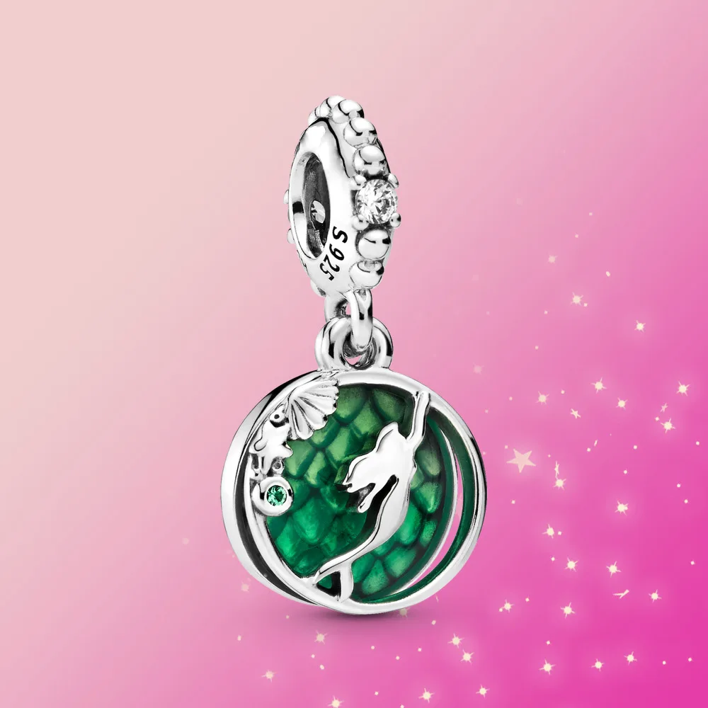 Женский браслет с маленькой русалочкой серебро 925 пробы | Украшения и аксессуары