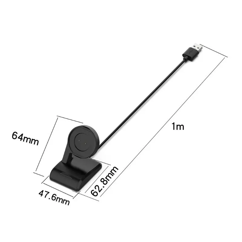 

1m Universal USB Charging Dock Cable Cradle Station for Amaz fit T-Rex GTR 42mm 47mm GTS Smart Watch