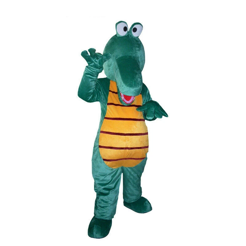 

Crocodile Furry Mascot Costume Cosplay Fursuit Carnival Suit Party Game Dress Up Clothing Mall Opening and Anniversary Ad