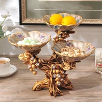 environmental protect resin fruit plate fashion creative living room dried fruit plate household dessert dish melon fruit plate