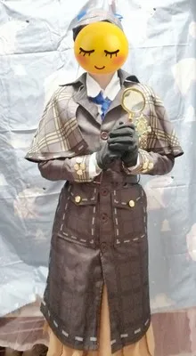 

Anime Identity V Cosplay Costume Cos Clothes Gardener Miss Truth Emma Woods Cosplay Costume Set With Hat Magnifying Glass