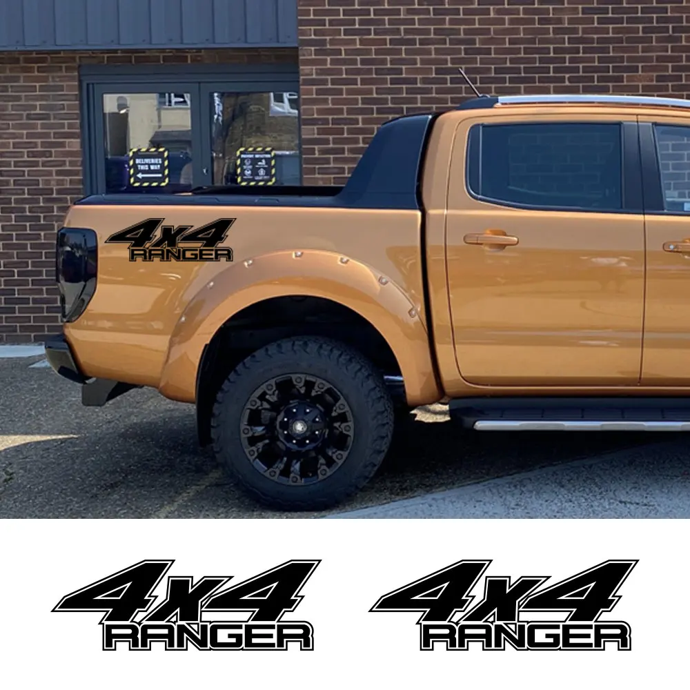Боковые наклейки на заднюю кровать пикапа для Ford Ranger Raptor Truck Graphic 4x4 автомобильная
