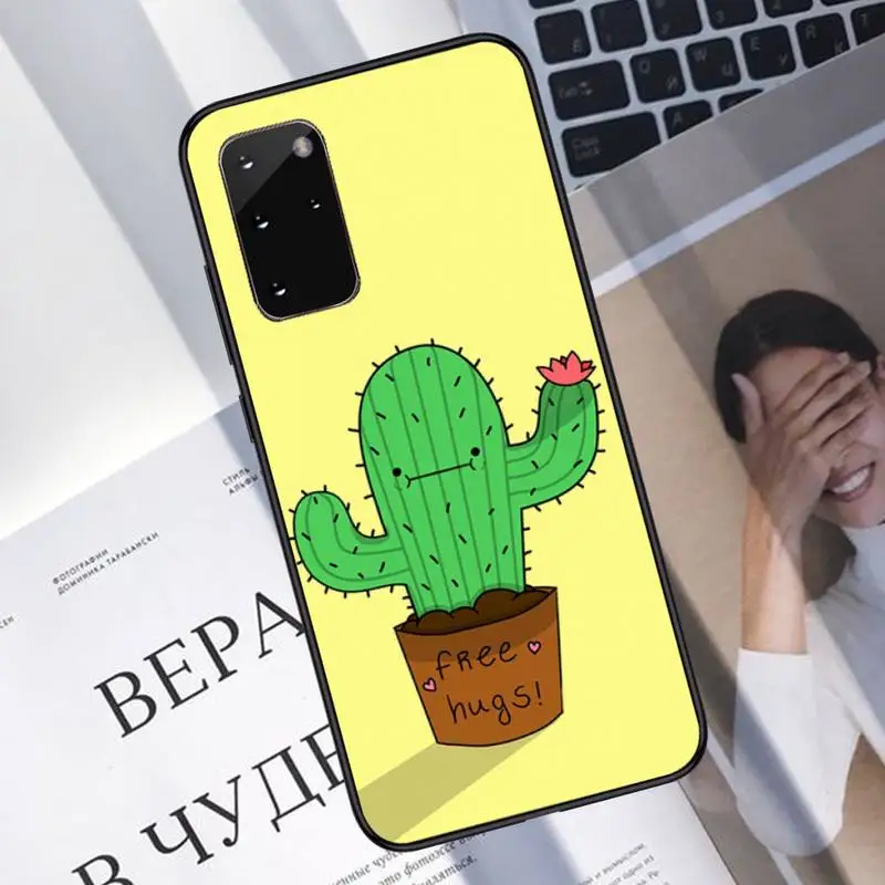 

Strong cactus Phone Case For Samsung A40 A31 A50 A51 A71 A20E A20S S8 S9 S10 S20 Plus note 20 ultra