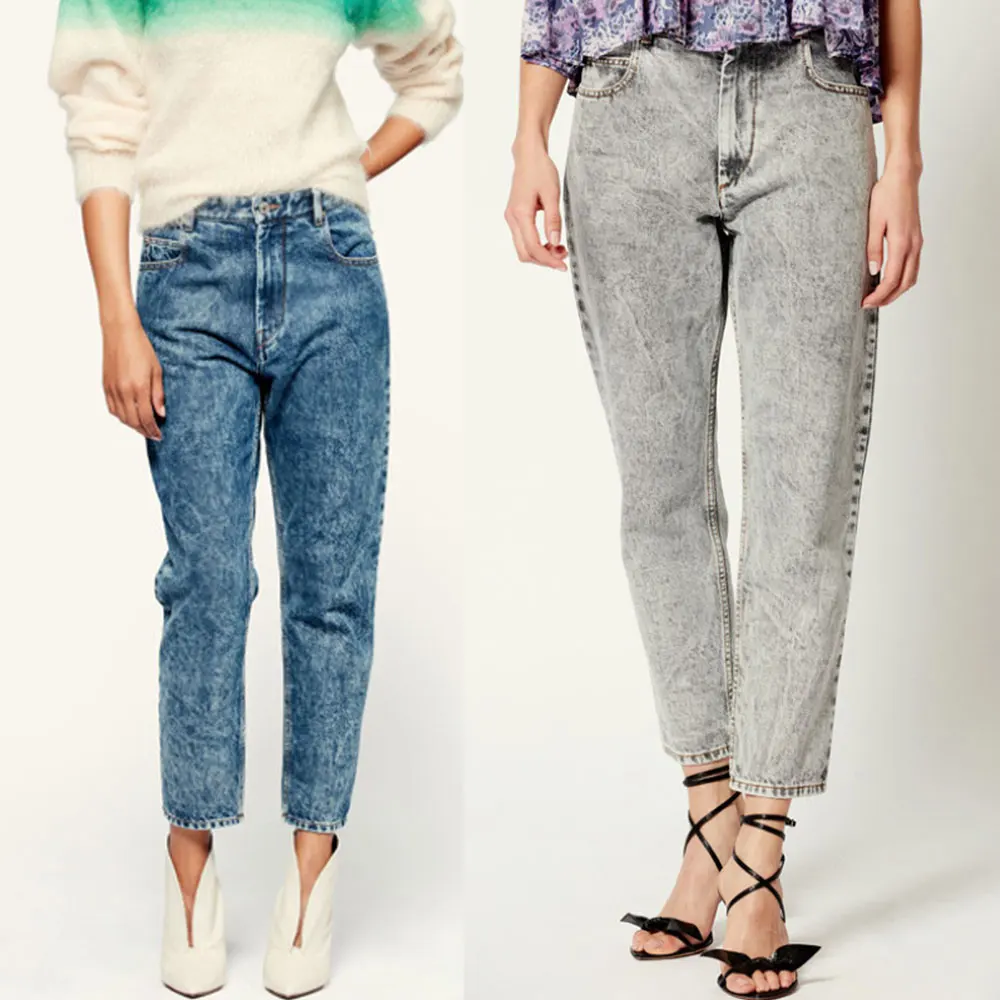 

Women jeans casual wild simple lady denim pants Straight-leg jeans
