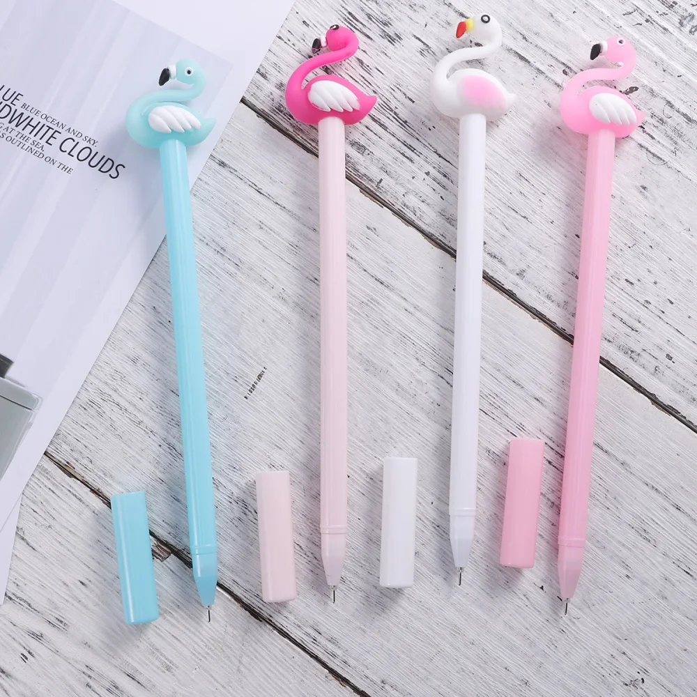 

12pcs Creative Neutral Pen Student Exam Black Pen Sign Pen Office Stationery Cartoon Writing Pen