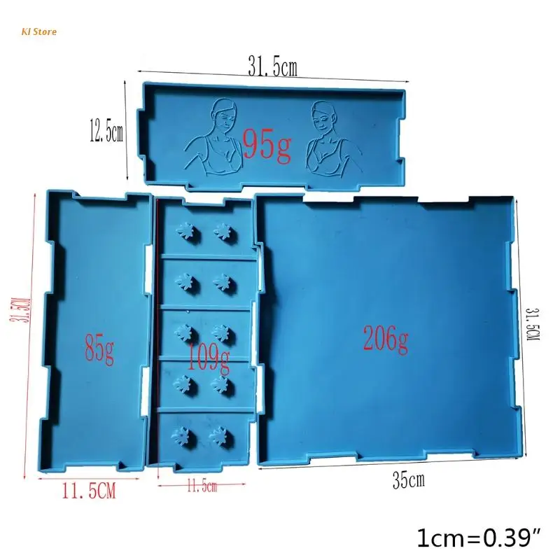 

1 Set Bra Organizer Epoxy Resin Mold Underwear Brassiere Storage Box Silicone Mould DIY Crafts Casting Tool