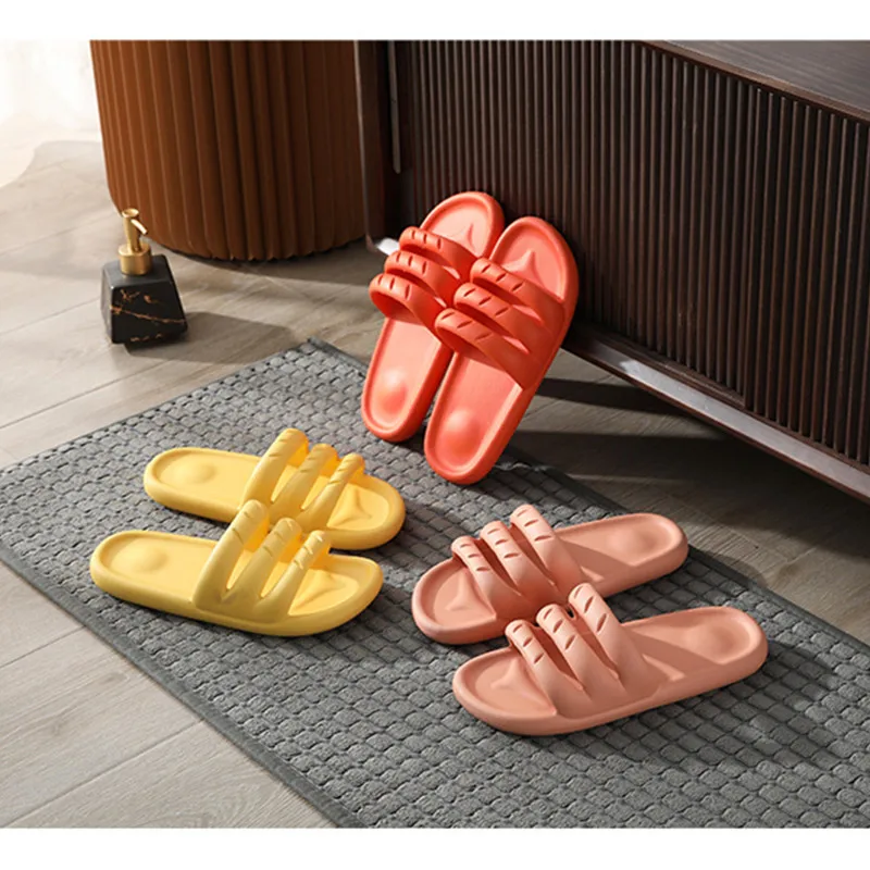 

New Summer Slippers Concise Hot Dog Shoes EVA Flip Flop Slides Women Men Couples Soft Comfortable Bathroom Indoor Sandals