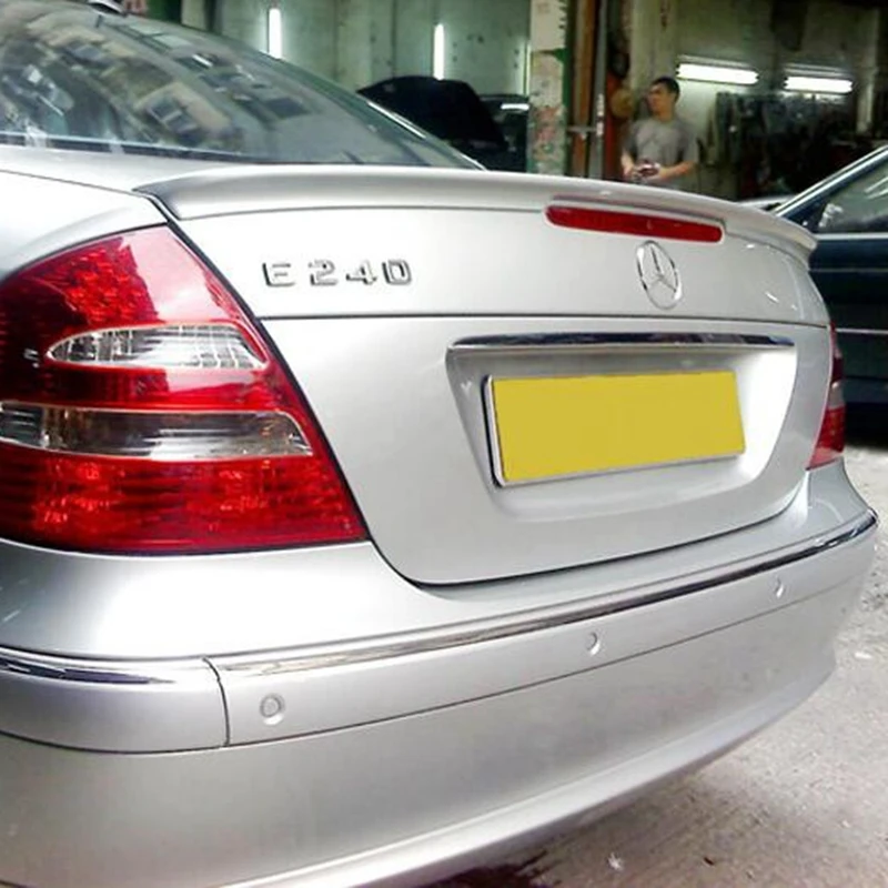 Спойлер для W211 2003 2006 Mercedes Benz YC E class E200 E260 спойлер из АБС пластика цвет заднего