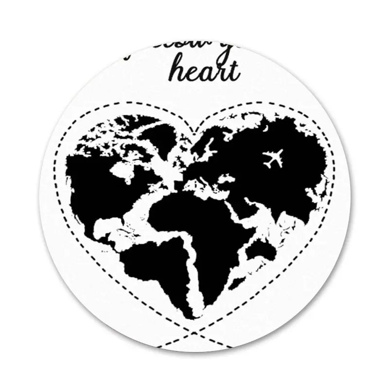 ravelling world map travel Kitchen Home Decor Refrigerator Magnetic Stickers Opener Beer Coke 58mm | Openers