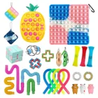 Рождественский подарок, набор сенсорных игрушек с простым регулятором напряжения, сенсорные игрушки с пузырьком для детей и взрослых, антистрессовые игрушки для рук