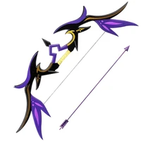 game genshin impact weapon fischl cosplay weapon accessories wooden weapon night waltz bow and arrow four star weapon