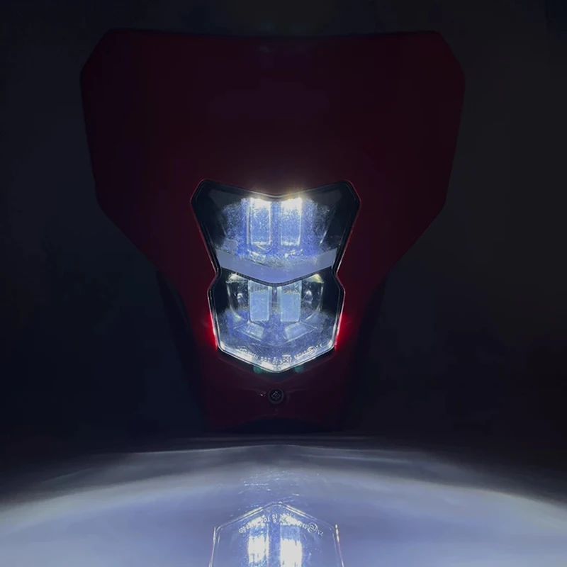 Мотоциклетный светодиодный головной светильник водонепроницаемый с заглушкой
