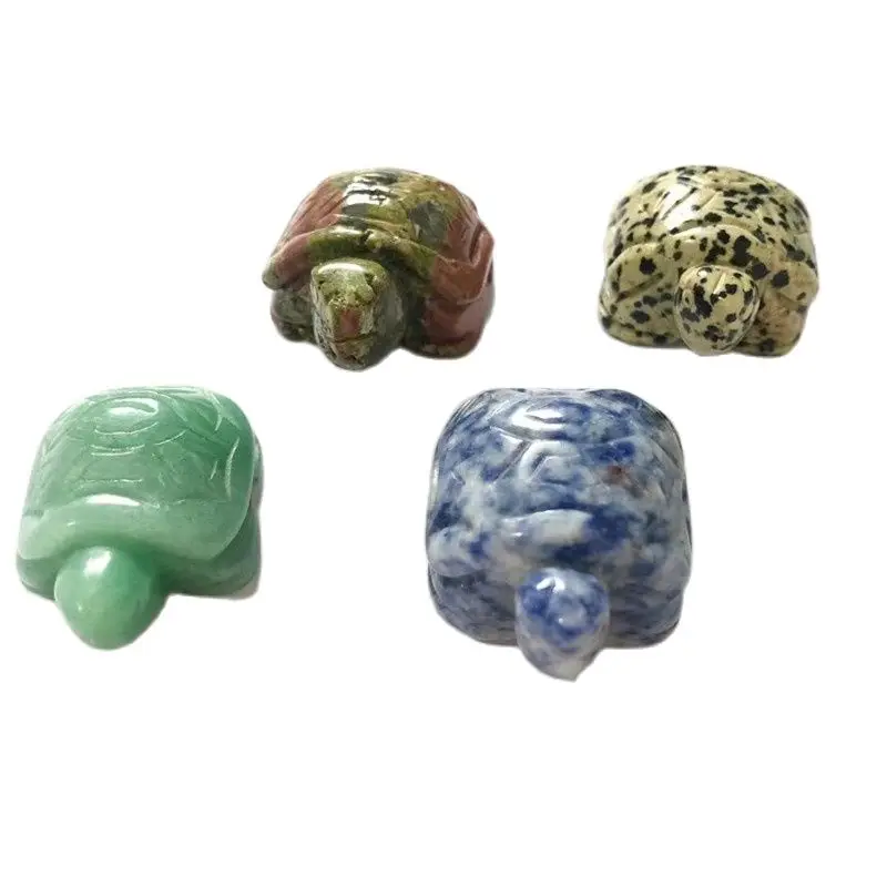 

Натуральный в виде черепахи со стразами череп ручной резное Исцеление каменный образец маленькое украшение для дома