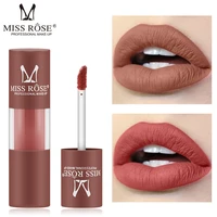 miss rose hot sexy colors liquid lipstick not easy to stick cup fade waterproof lasting natural lip tint 2021 hot