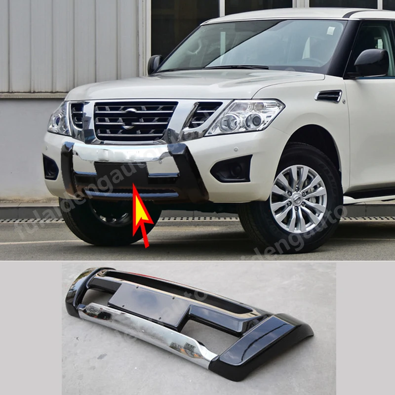 1 шт. защитная накладка на передний бампер для Nissan Armada патруль Y62 2014