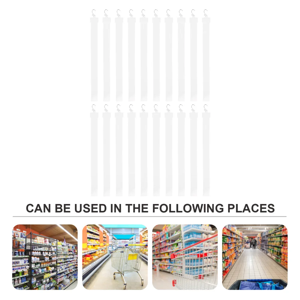 

20pcs Snacks Display Hanger Supermarket Hooks Hanging Merchandising Clip