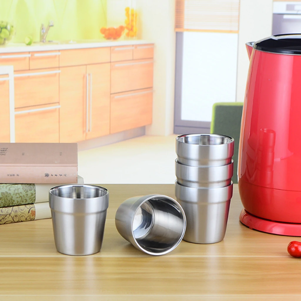 Изоляционная двухслойная кофейная кружка Pint чашка для напитков Office180ML | Дом и сад