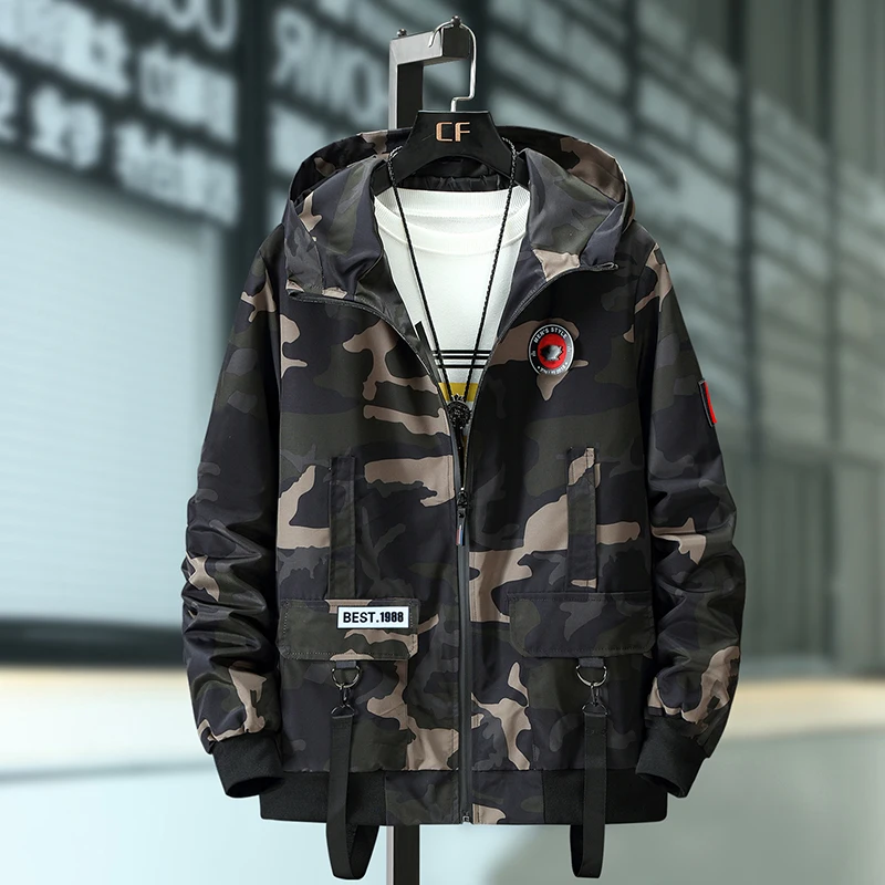 9XL 10XL Plus Size 8XL 7XL Bomber Military Camouflage Casual Jacket Men Autumn Fashion Male Windbreaker Hooded Coat | Мужская одежда