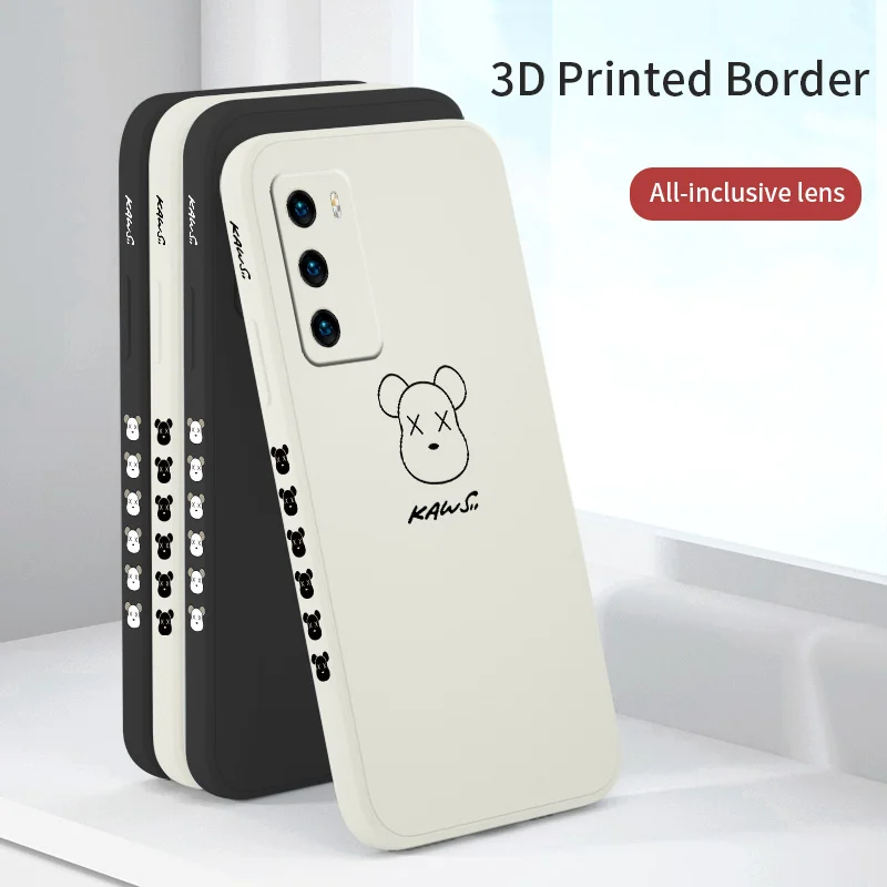 

Thin Shell Bears Phone Case For Huawei P40 P40Lite P30 P20 Mate 40 40Pro 30 20 Pro Lite P Smart 2021 Y7a Cover