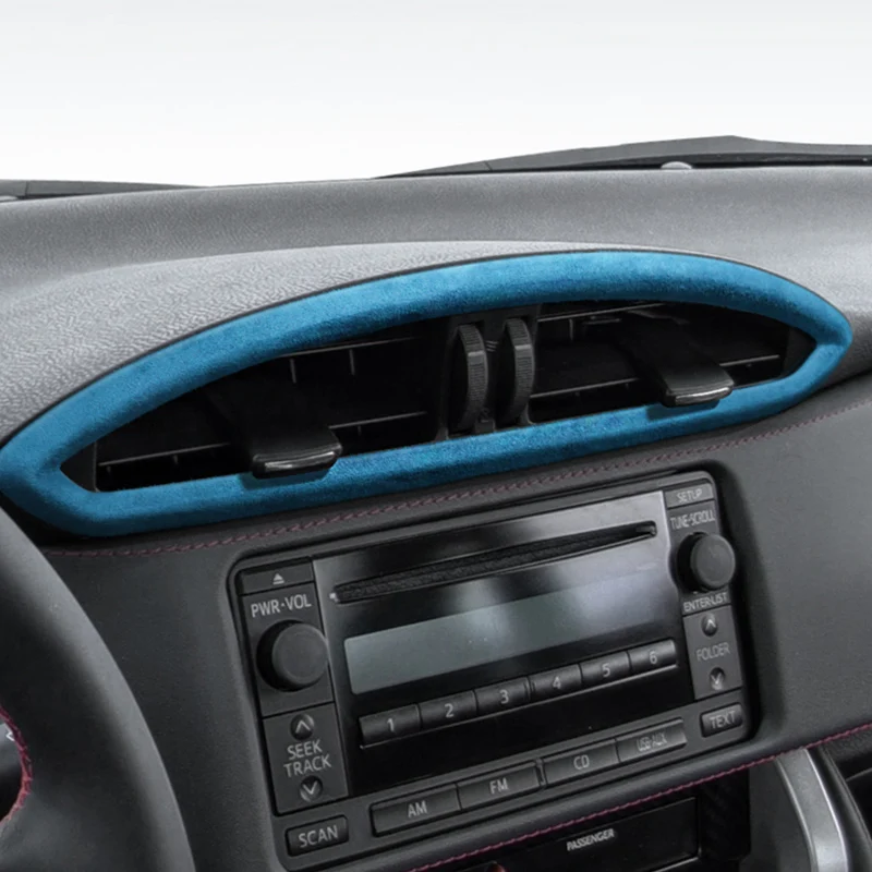 

4 цвета центральный контроль AC Vent Decor замша Стайлинг для Subaru BRZ ZN6/ZC6 2013-2020 аксессуары для украшения интерьера автомобиля