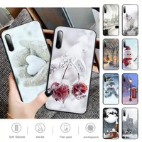 winter new york central silicone mobile phone cover for samsung a51 a71 a50 a21 a20 a20e a31 a30 a40 a70 a01 a10 a11 a30s case