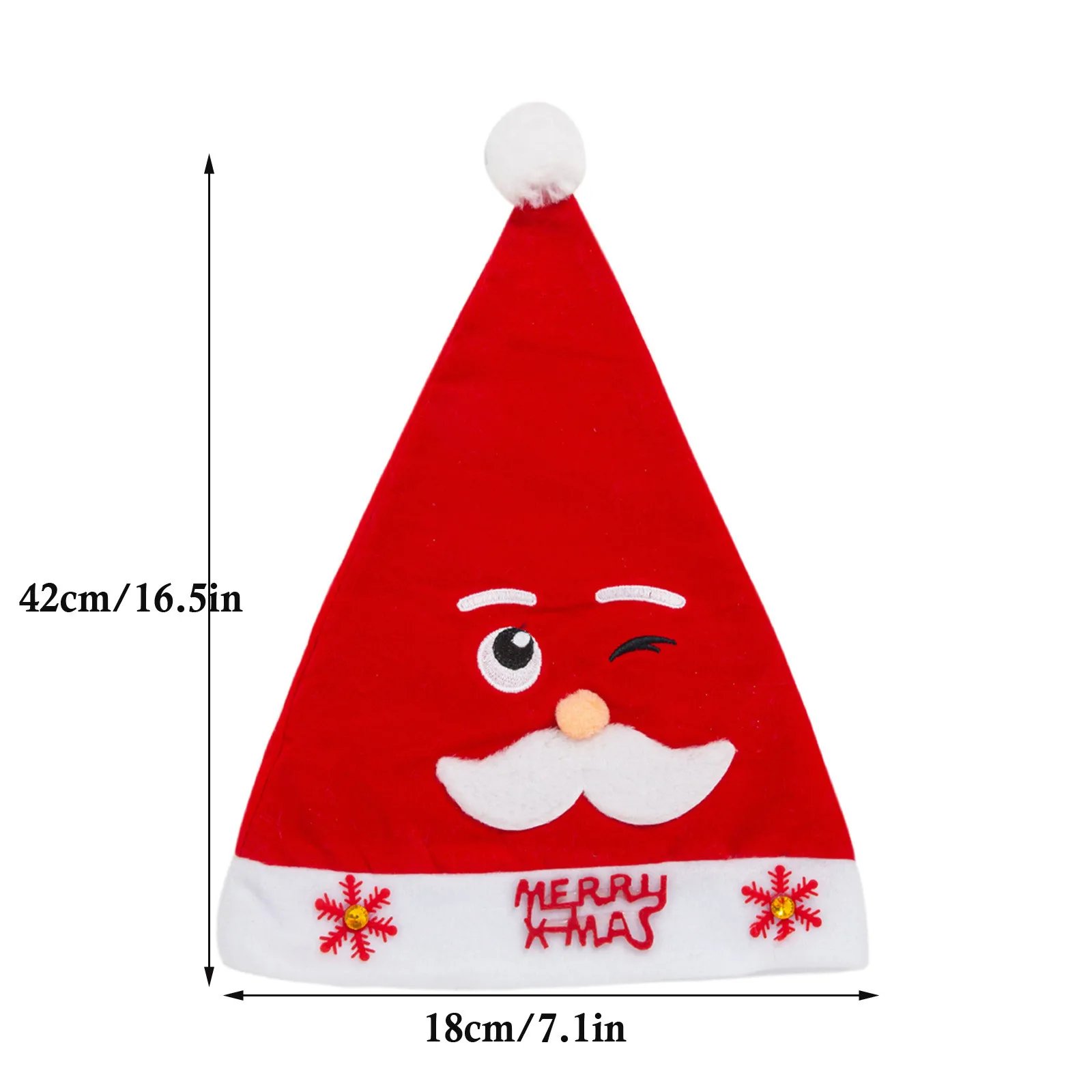 

Adult Christmas Party Essential Plush Funny Christmas Hat New Year Thick Hat For Home Santa Claus Gift Warm Winter