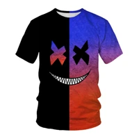 spoof graffiti clown funny teeth mens oversized t shirt 3d digital graphic t shirt anime cartoon teeth graphic top 100 6xl