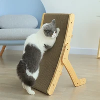 cat scratcher board wooden frame cat scratching bed anti scratch toys claw couch scraper for cats