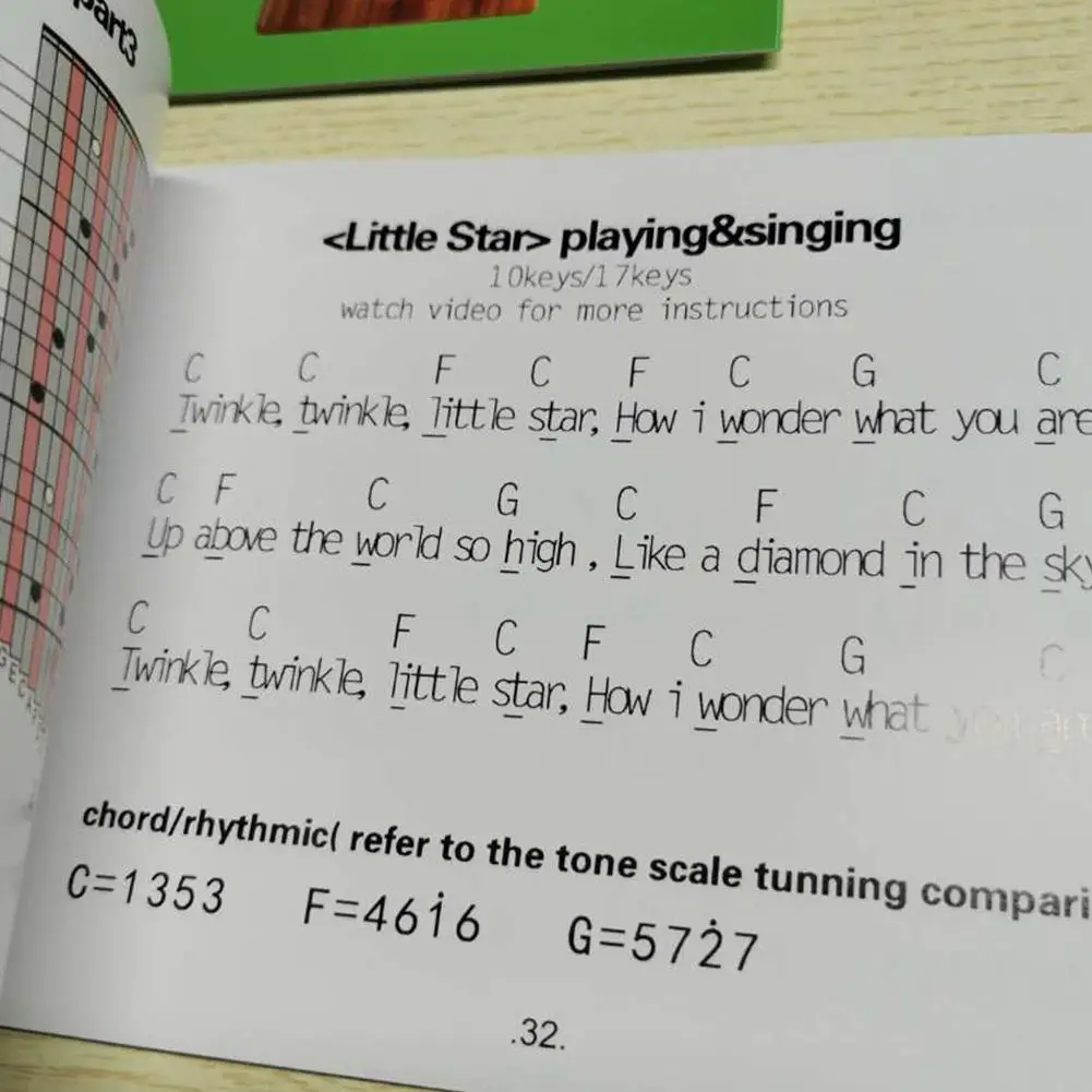 17 клавиш калимба мбира африканская красная пальчиковая пианино деревянная