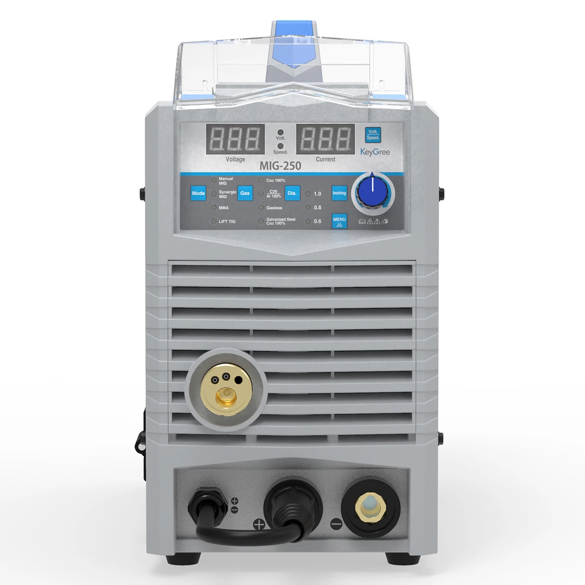 KeyGree 250a портативный синергический сварочный аппарат CO2 MIG 3 в 1 Stick/MIG/Left TIG