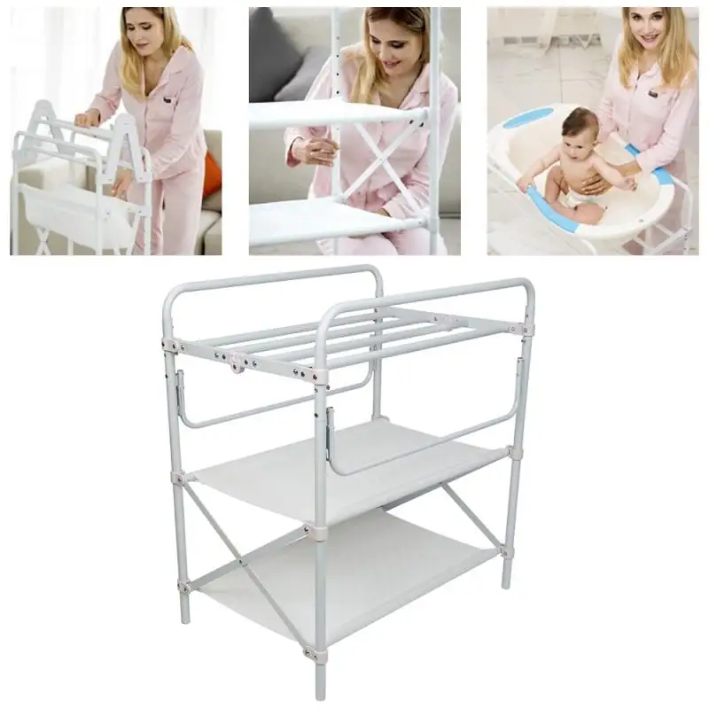 Online Cambiador De Bebé De Seguridad, Mesa De Pañales Para Bebés De 0 A 24 Meses, Estación De Cuidado Multifunción Plegable, Alfombra Para Niños, Hogar, Envío Directo, HWC